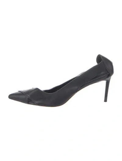 Pre-owned Max Mara Leather Pumps In Blue
