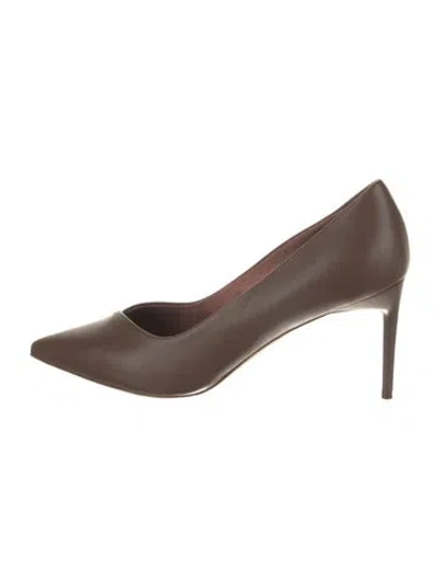 Pre-owned Max Mara Leather Pumps In Brown