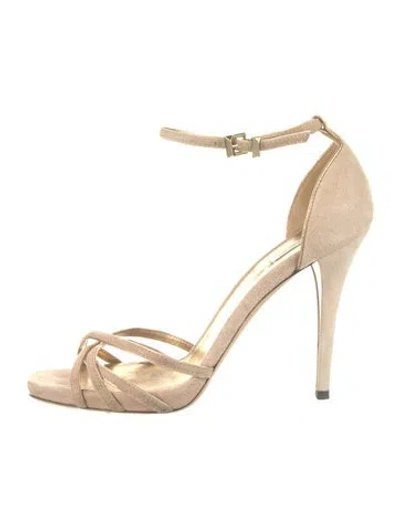 Pre-owned Max Mara Leather Pumps In Brown