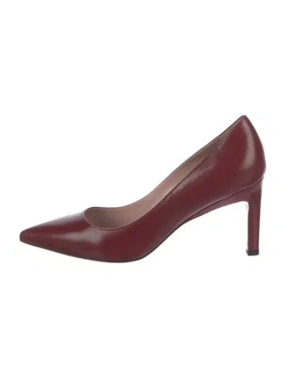 Pre-owned Max Mara Leather Pumps In Red