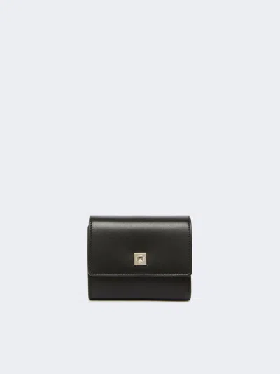 Max Mara Leather Purse In Black