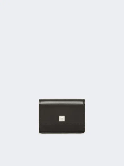 Max Mara Leather Purse In Black