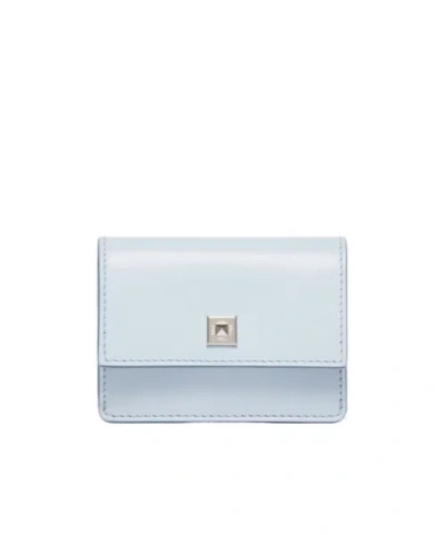 Max Mara Leather Purse In Blue