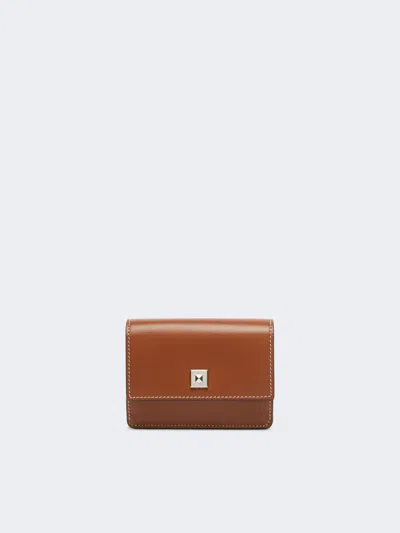 Max Mara Leather Purse In Brown
