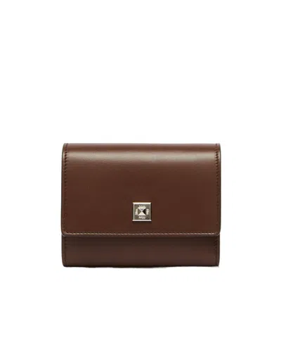 Max Mara Leather Purse In Brown