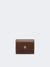 Max Mara Leather Purse In Cocoa