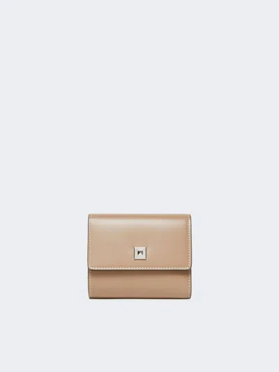 Max Mara Leather Purse In Mud