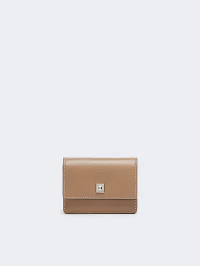 Max Mara Leather Purse In Mud