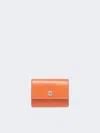 Max Mara Leather Purse In Orange