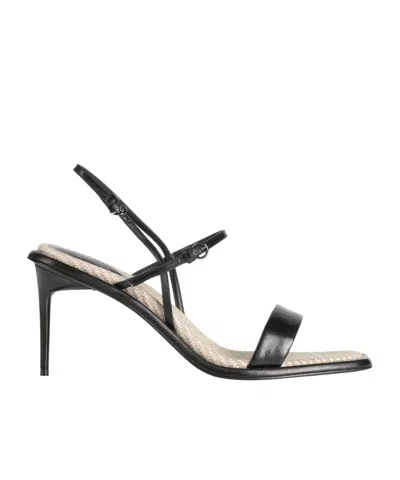 Max Mara Woman Sandals Black Size 6 Leather