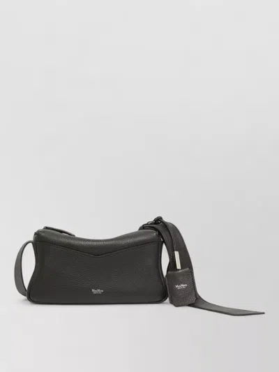 Max Mara Leather Shoulder Bag In Pink