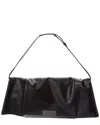 Max Mara Leather Shoulder Bag In Black