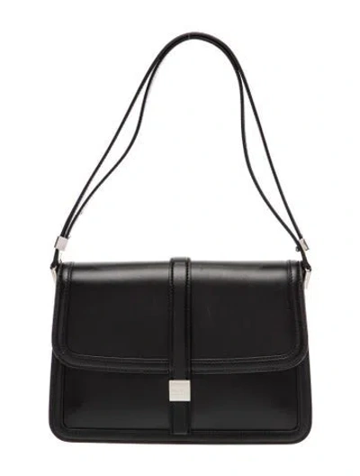 Pre-owned Max Mara Leather Shoulder Bag In Black