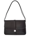 Max Mara Bianca Leather Shoulder Bag In Black