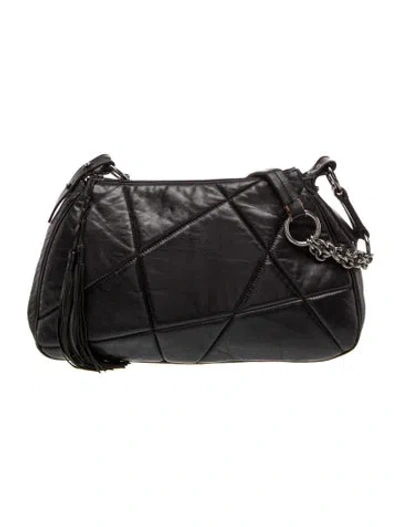 Pre-owned Max Mara Leather Shoulder Bag In Black