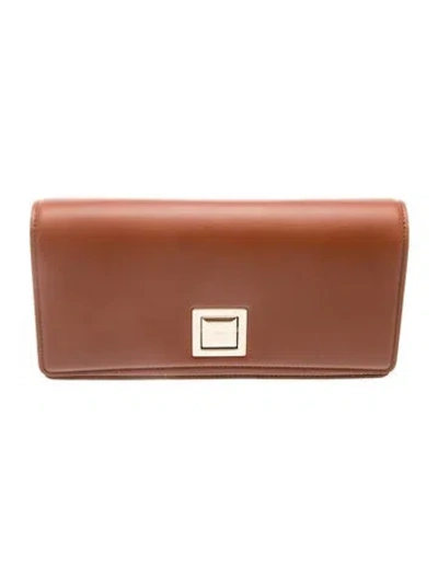 Pre-owned Max Mara Leather Shoulder Bag In Brown