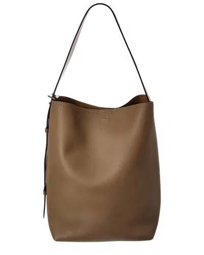 Max Mara Leather Shoulder Bag In Brown