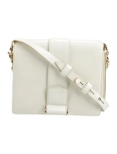 Pre-owned Max Mara Leather Shoulder Bag In Neutral