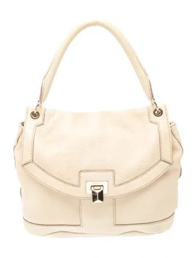 Pre-owned Max Mara Leather Shoulder Bag In Neutrals