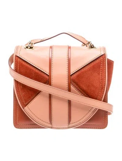 Pre-owned Max Mara Leather Shoulder Bag In Pink