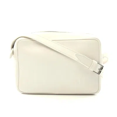 Max Mara Leather Shoulder Bag White