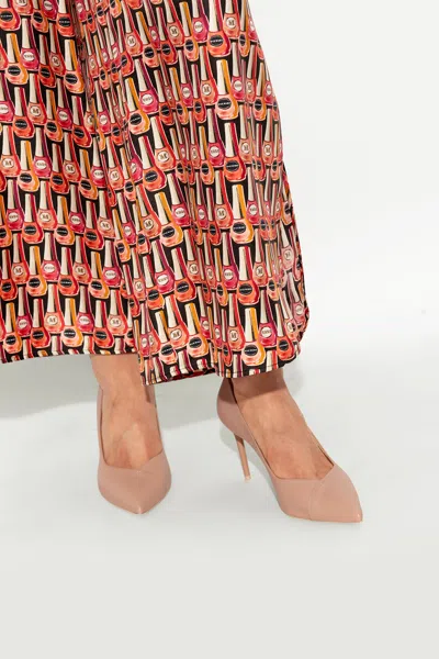 Max Mara Leather Stiletto Pumps In Beige