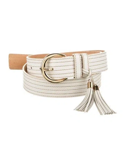Pre-owned Max Mara Leather Tassel Accents Belt In Multi