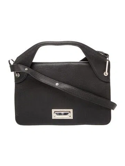 Pre-owned Max Mara Leather Top Handle Bag In Black