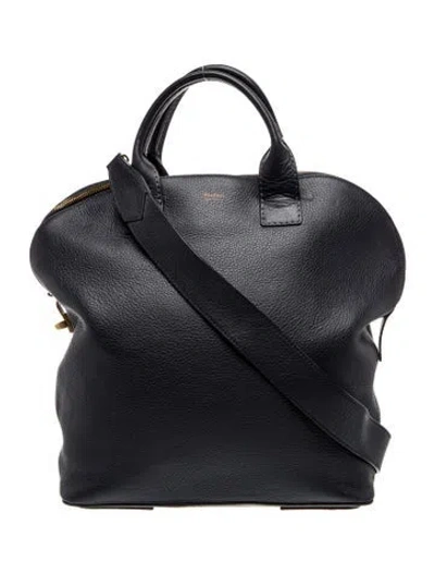 Pre-owned Max Mara Leather Tote In Black