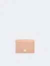 Max Mara Leather Tri-fold Purse In Pink