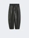 Max Mara Leather Trousers In Black