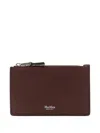 Max Mara Women Logo Embossed Cardholder In Brown
