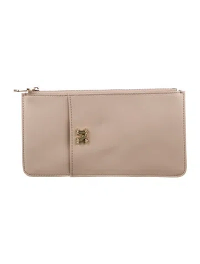Pre-owned Max Mara Leather Wallet In Neutral