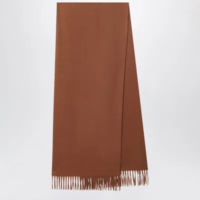 Max Mara Leatherbrown Cashmere Scarf In Brown