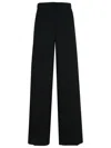 Max Mara 'leccio' Black Triacetate Blend Pants In Black