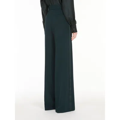 Max Mara Sartorial Trousers Fernet In Green