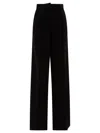 Max Mara Green Cady Leccio Tuxedo Trousers
