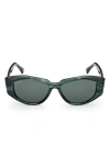 Max Mara Lee 52mm Round Sunglasses
