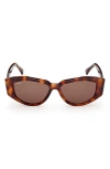 Max Mara Lee 52mm Round Sunglasses