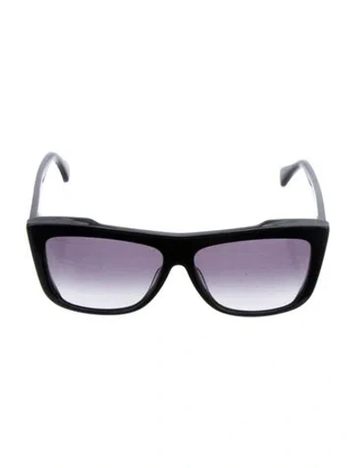 Pre-owned Max Mara Lee1 Square Sunglasses In Black
