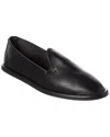 Max Mara Leen Leather Loafer In Black