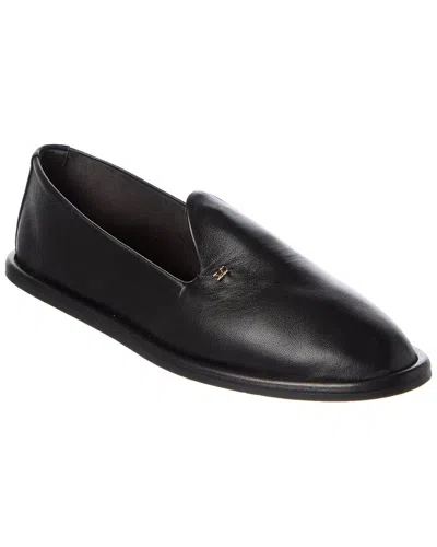 Max Mara Leen Leather Loafer In Black
