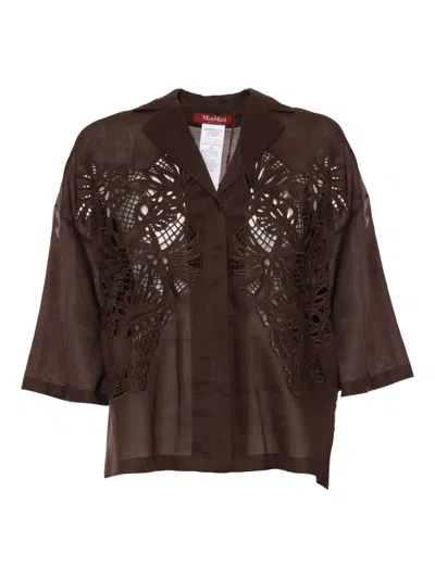 MAX MARA LEGNO EMBROIDERED SHIRT