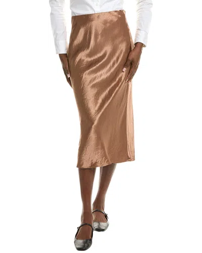 Max Mara Leisure Alessio Midi Skirt In Gold