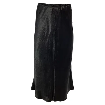 Max Mara Leisure Alessio Midi Skirt In Black Acetate