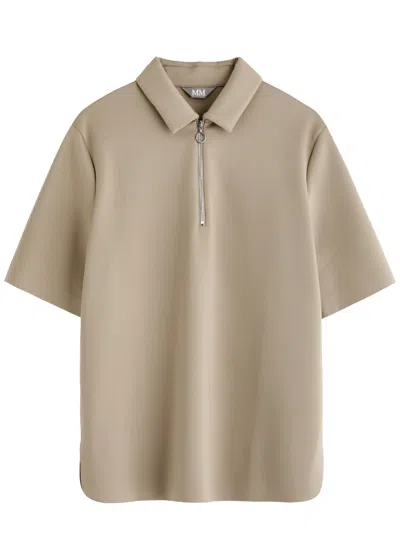 Max Mara Leisure Artu Satin-jersey Polo Shirt In Sand