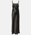 MAX MARA LEISURE BADEN SATIN MAXI DRESS