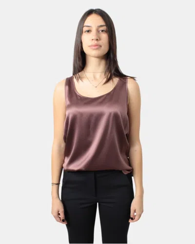 Max-mara-leisure Canoe Max Mara Leisure Mod. Pan - 020 Malva In Brown