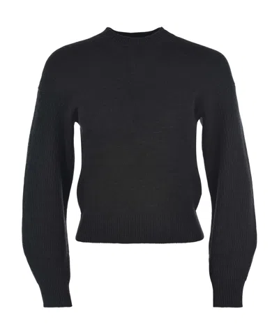 Max Mara Leisure Crewneck Long-sleeved Jumper In Black