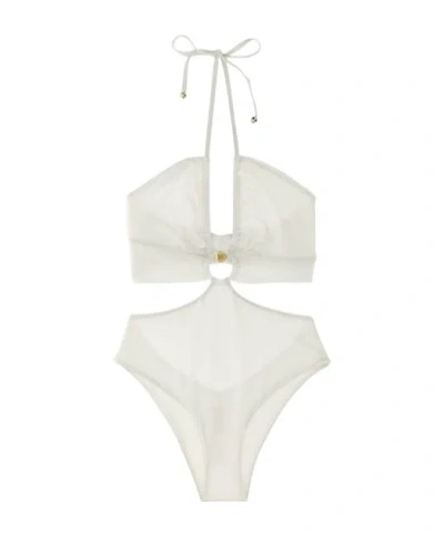 Max Mara Cleopatra One-piece Swimsuit In White